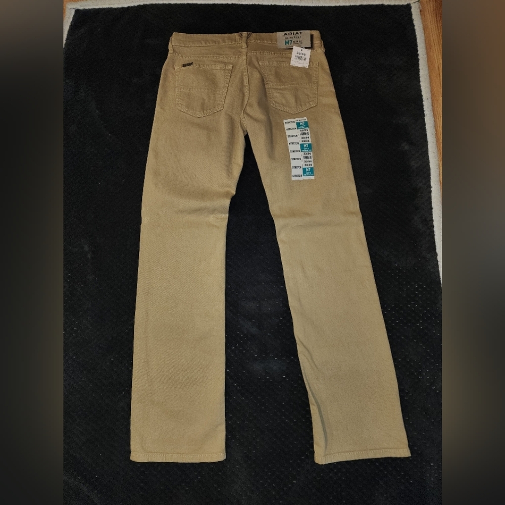Ariat Slim Fit Straight Leg Khaki Pants
